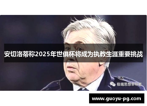 安切洛蒂称2025年世俱杯将成为执教生涯重要挑战